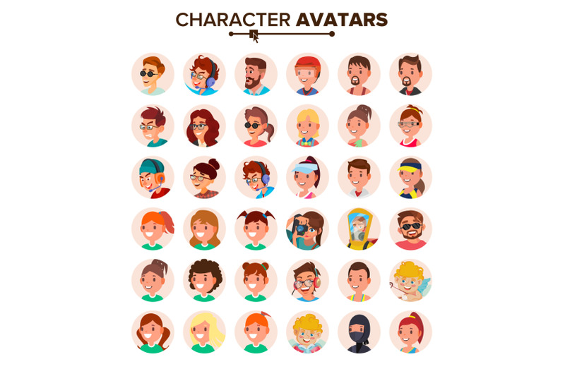 people-avatars-set-vector-default-character-avatar-placeholder-face-emotions-flat-cartoon-comic-art-flat-isolated-illustration