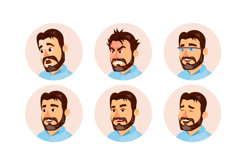 boss-character-business-people-avatar-vector-modern-office-bearded-boss-man-face-emotions-set-creative-avatar-placeholder-cartoon-comic-art-illustration