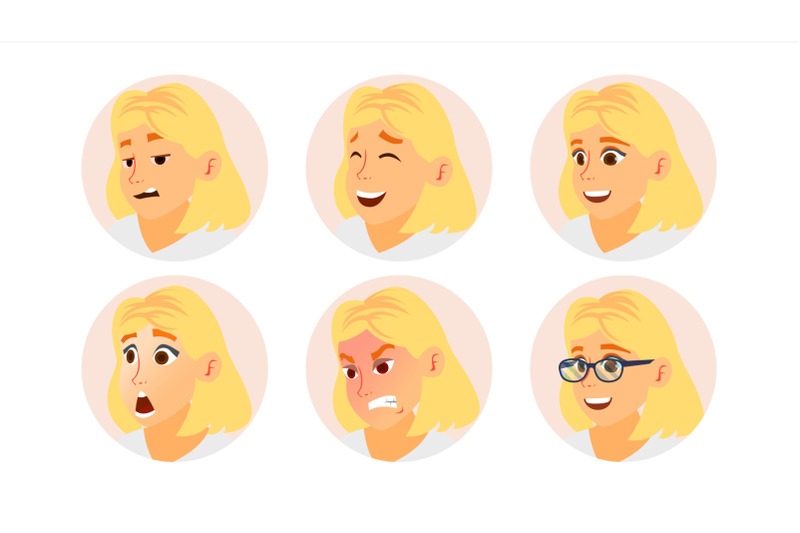 business-woman-avatar-vector-blonde-woman-face-emotions-set-female-placeholder-modern-business-girl-avatar-set-comic-face-art-isolated-illustration