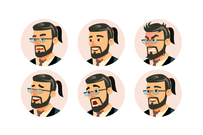 boss-ceo-character-business-people-avatar-vector-modern-office-bearded-boss-man-face-emotions-set-placeholder-cartoon-comic-illustration