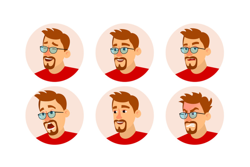 bearded-man-avatar-vector-character-business-people-avatar-face-emotions-set-cartoon-comic-art-illustration