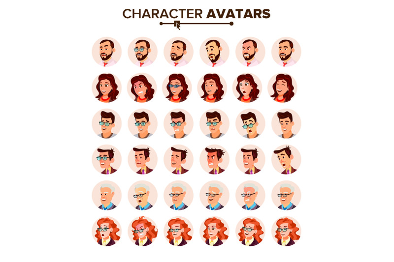 people-avatar-set-vector-man-woman-user-portrait-office-worker-beautiful-male-female-modern-employer-default-placeholder-strong-pictogram-flat-cartoon-character-illustration