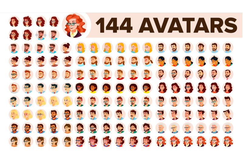 people-avatar-set-vector-man-woman-default-placeholder-colored-member-user-person-expressive-picture-round-portrait-comic-face-art-cheerful-worker-flat-cartoon-character-illustration