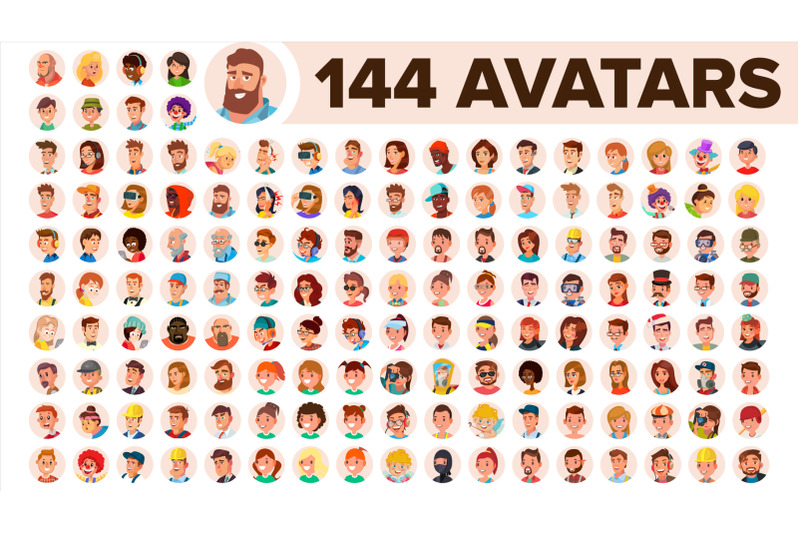 people-avatar-set-vector-man-woman-human-emotions-anonymous-male-female-icon-placeholder-person-shilouette-user-portrait-comic-emotions-flat-handsome-manager-flat-cartoon-character-illustration