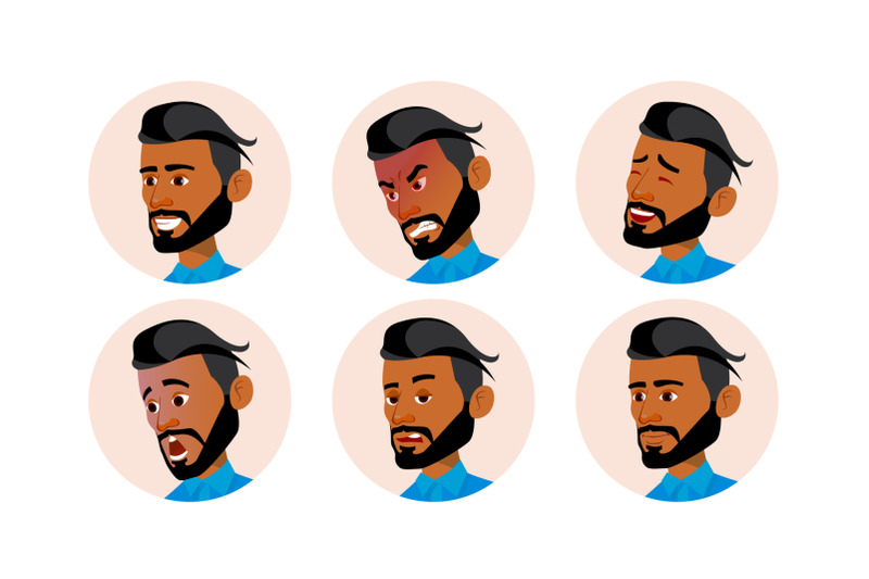 arab-man-avatar-people-vector-arab-muslim-comic-emotions-flat-handsome-manager-happy-unhappy-laugh-angry-cartoon-character-illustration