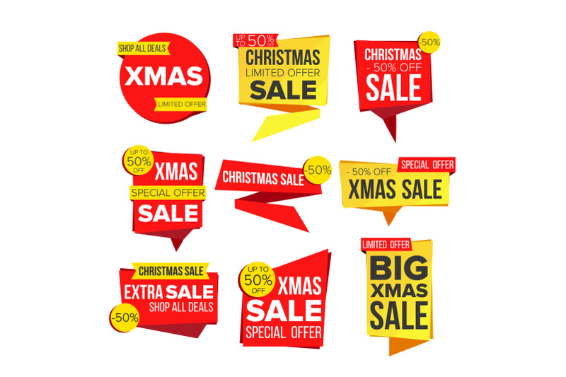 christmas-sale-banner-collection-vector-online-shopping-winter-website-stickers-holidays-web-design-xmas-advertising-element-shopping-backgrounds-isolated-illustration