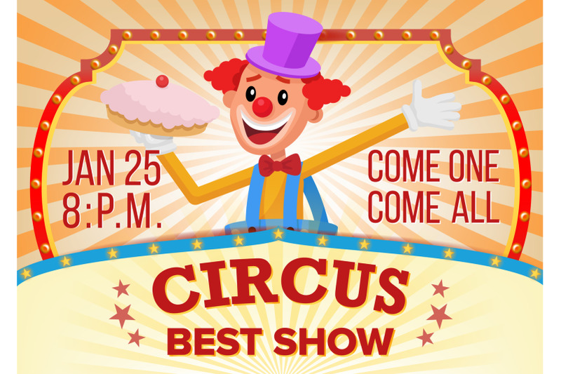 circus-clown-banner-blank-vector-traveling-circus-amazing-show-carnival-festival-performances-announcement-illustration