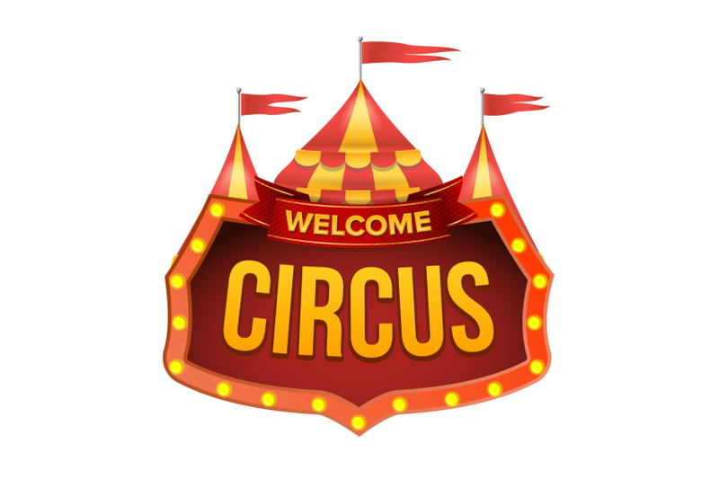 circus-sign-vector-welcome-billboard-flat-isolated-illustration