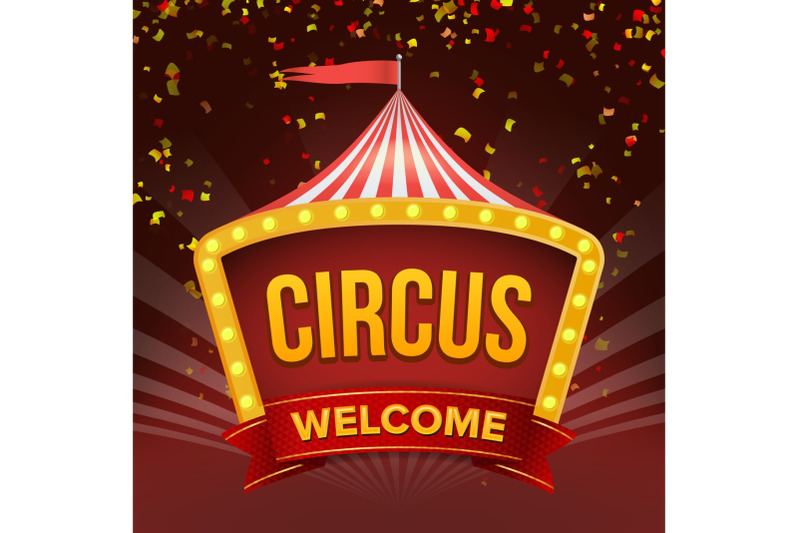 circus-sign-vector-retro-invitation-event-flat-illustration