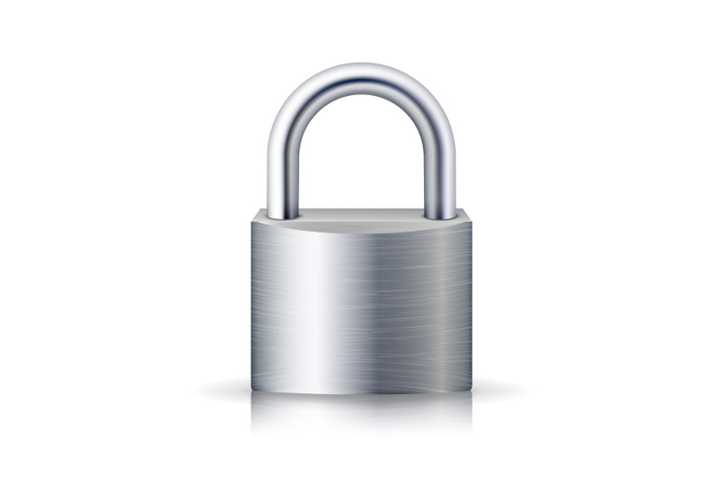 realistic-closed-padlock-vector-steel-lock-for-protection-privacy-illustration-isolated-on-white-with-shadow-and-reflection