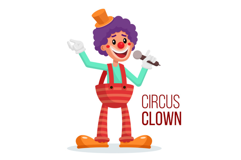circus-clown-vector-performance-for-hilarious-laughing-people-isolated-on-white-cartoon-character-illustration