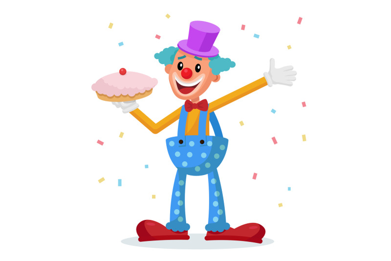 funny-clown-vector-decorative-icon-trick-costume-circus-show-cartoon-character-illustration