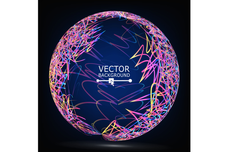 color-lines-sphere-composition-vector-glowing-abstract-background