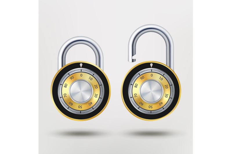 combination-padlock-realistic-metal-vector