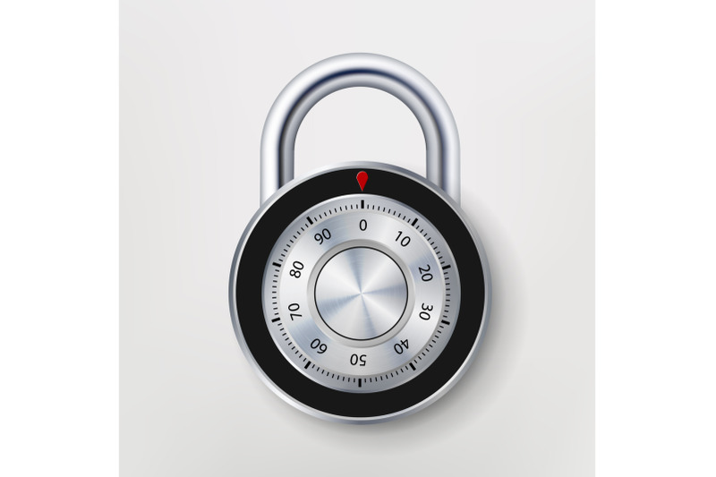 combination-padlock-realistic-metal-vector