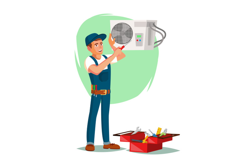 air-conditioner-repair-service-vector-young-man-repairing-air-conditioner-cartoon-character-illustration