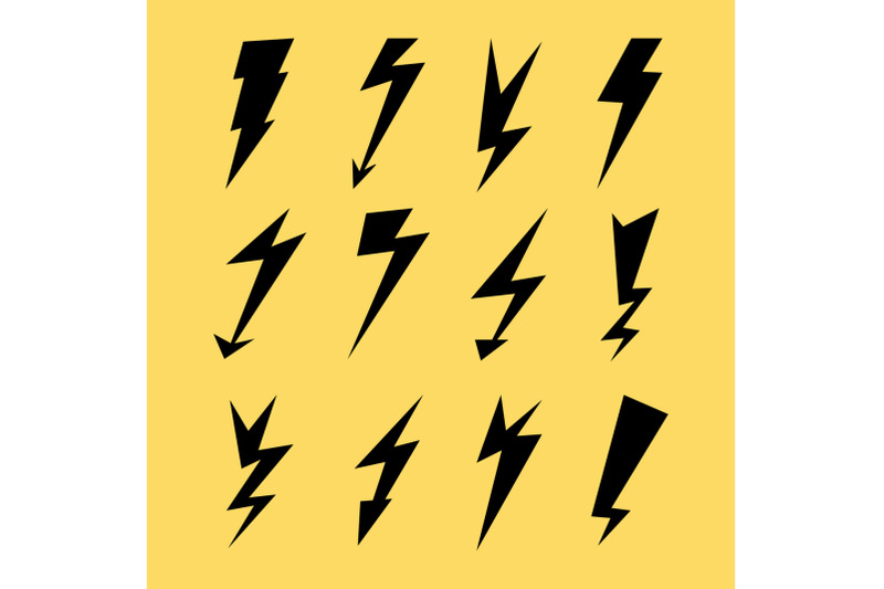 lightning-icon-set-electricity-thunder-symbol