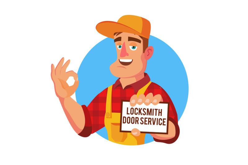 emergency-locksmith-service-vector-professional-locksmith-mechanic-work-flat-cartoon-illustration