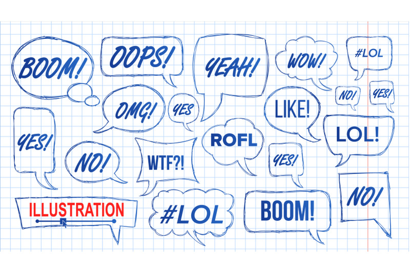 lol-speech-bubbles-skech-set-vector-fun-symbol-emotion-facial-expression-expressions-hand-drawn-lol-stickers-teen-slang-abbreviations-illustration