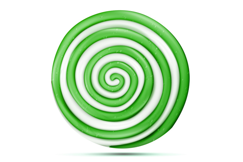 lollipop-isolated-vector-green-sweet-candy-round-swirl-illustration