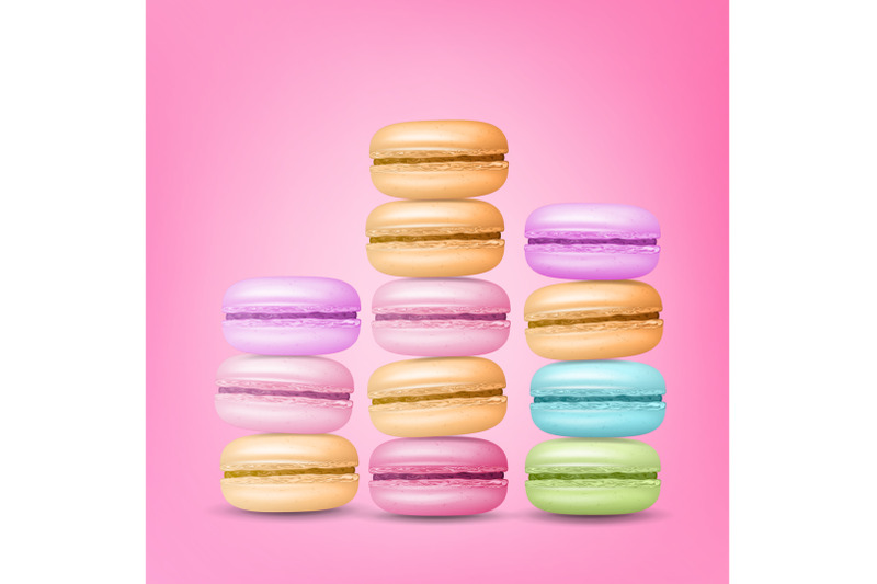 macarons-set-vector-colourful-sweet-french-macaroons-on-pink-background-illustration