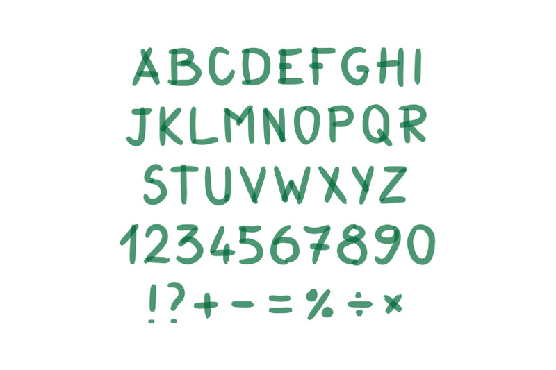 marker-hand-written-doodle-symbols-vector-letters-numbers-mathematical-symbols