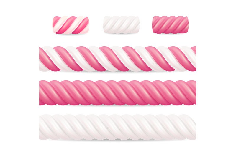 realistic-marshmallow-candy-vector