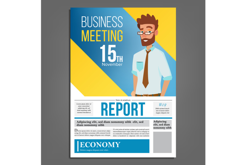 business-meeting-poster-vector-businessman-layout-template-presentation-concept-corporate-banner-a4-size-flat-cartoon-illustration