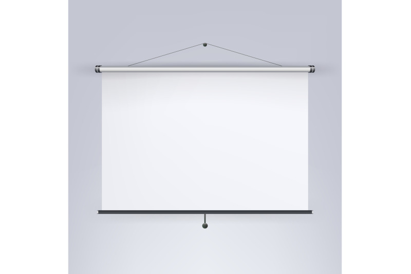 meeting-projector-screen-vector-blank-white-board-presentation-display-illustration