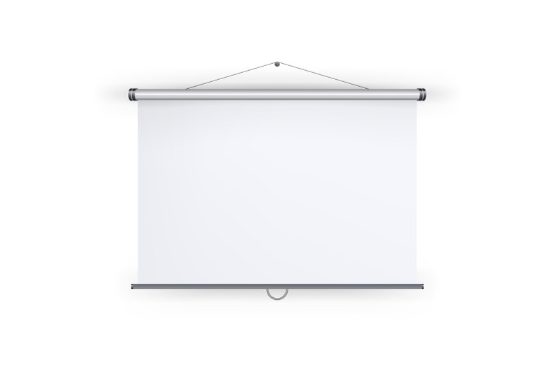 meeting-projector-screen-vector-blank-white-board-to-showcase-your-projects-presentation-display-illustration