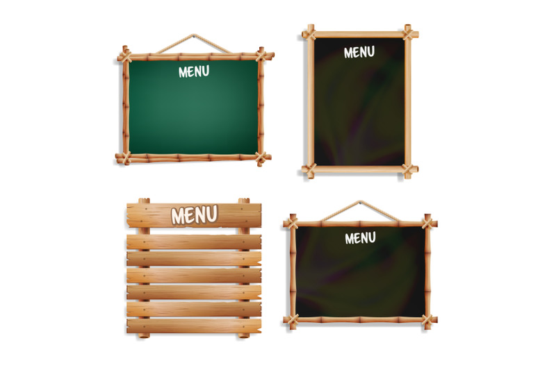 menu-boards-set-isolated-on-white