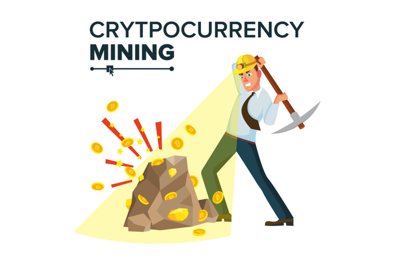 miner-young-male-vector-mining-gold-coins-cryptocurrency-concept-isolated-on-white-cartoon-character-illustration