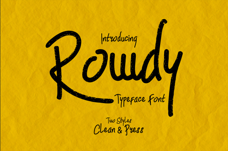 rowdy-typeface