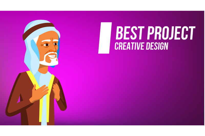 arab-man-banner-vector-arab-businessman-traditional-cloths-for-web-poster-booklet-design-illustration