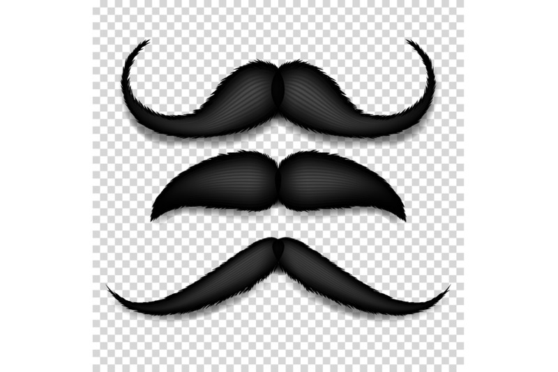 mustache-isolated-vector-black-vintage-moustache-retro-collection-isolated-on-transparent-background-illustration