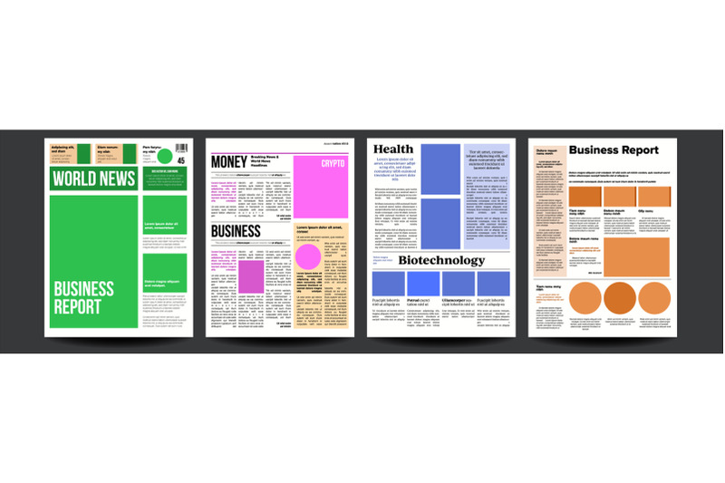 newspaper-vector-realistic-pages-template-news-page-layout-columns-and-photos-illustration