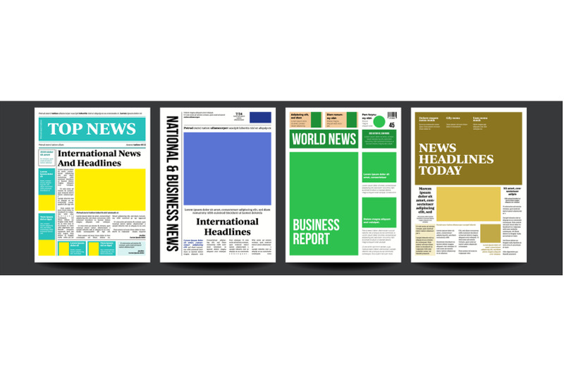 newspaper-cover-set-vector-abstract-news-template-blank-page-spaces-for-images-breaking-realistic-pages-template-page-layout-columns-and-photos-illustration