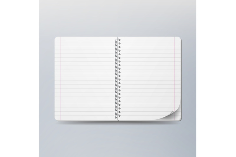 realistic-note-template-blank-spiral-and-paper-clean-mock-up-for-your-design-opened-notebook-for-work-and-taking-notes-vector-illustration