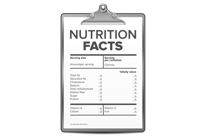 nutrition-facts-vector-blank-template-diet-calories-list-for-box-guideline-ingredient-calories-illustration