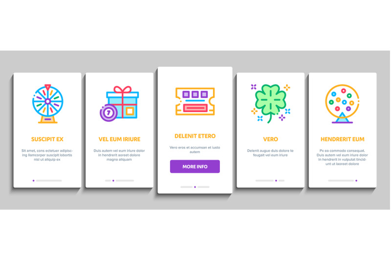 lottery-gambling-game-onboarding-elements-icons-set-vector