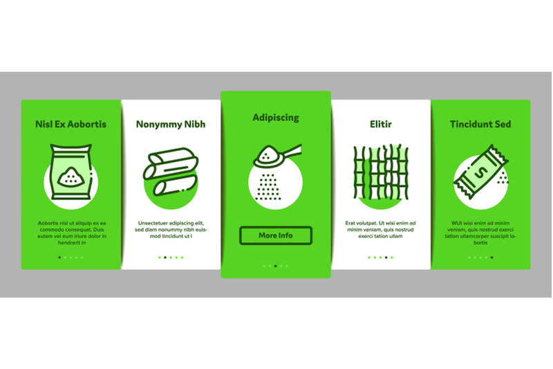 sugar-cane-agriculture-onboarding-elements-icons-set-vector