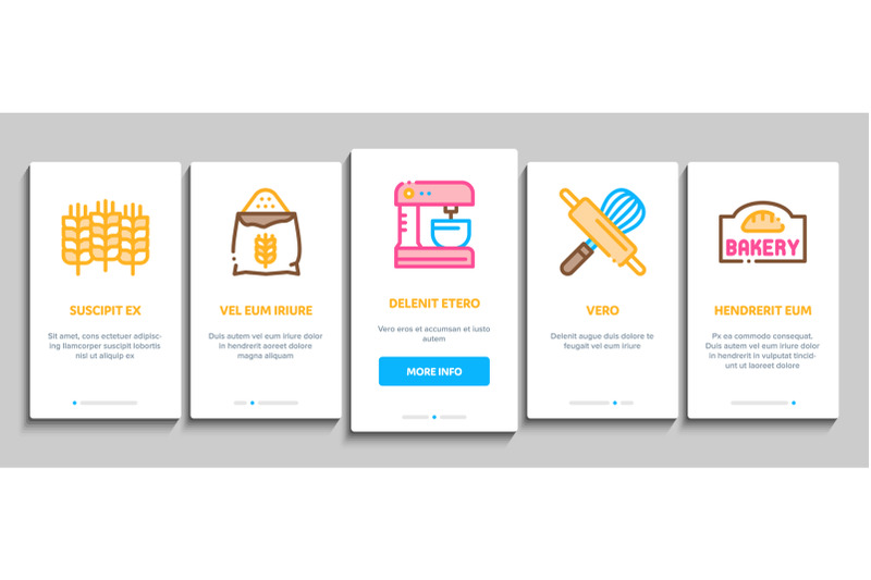 bakery-tasty-food-onboarding-elements-icons-set-vector