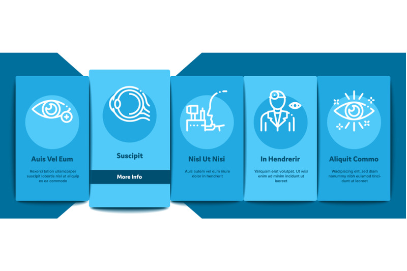 optometry-medical-aid-onboarding-elements-icons-set-vector