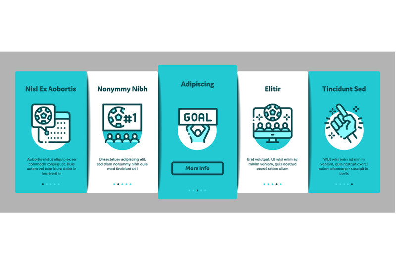 soccer-fan-attributes-onboarding-elements-icons-set-vector