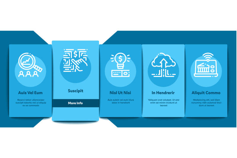 fintech-innovation-onboarding-elements-icons-set-vector