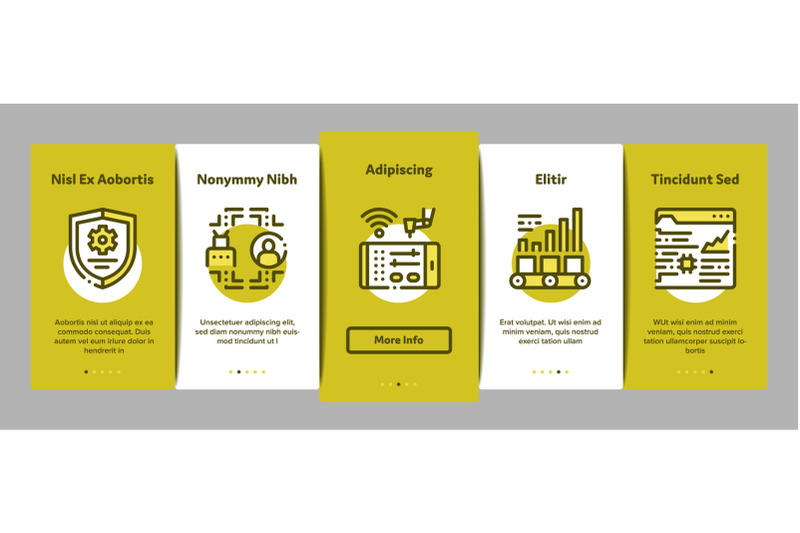 rpa-robotic-process-automation-onboarding-elements-icons-set-vector