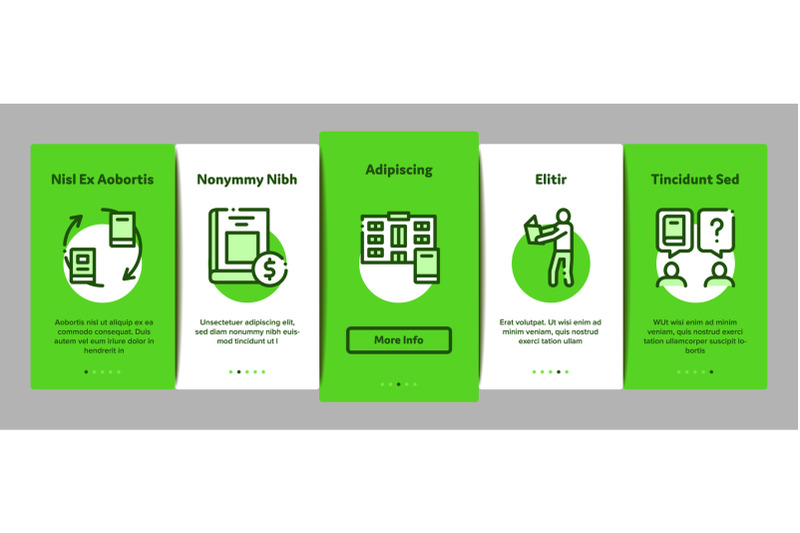 reading-library-book-onboarding-elements-icons-set-vector