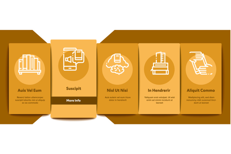 reading-library-book-onboarding-elements-icons-set-vector