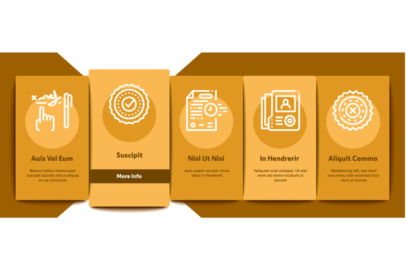 notary-service-agency-onboarding-elements-icons-set-vector