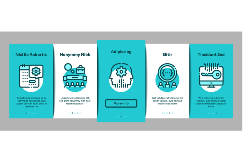 hackathon-development-onboarding-elements-icons-set-vector